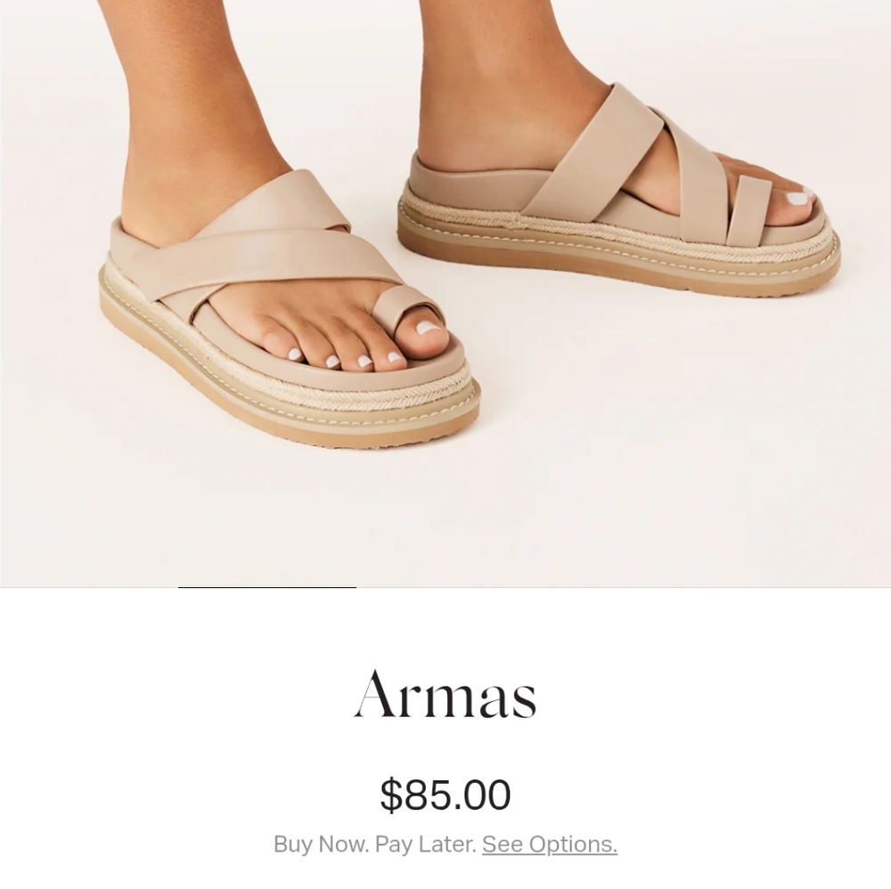 Billini Light Clay Platform Sandals with Crisscross Straps